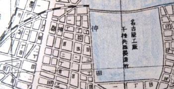 名古屋工廠千種兵器製造所周辺の地図