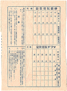 家庭用砂糖マッチ回数購入券