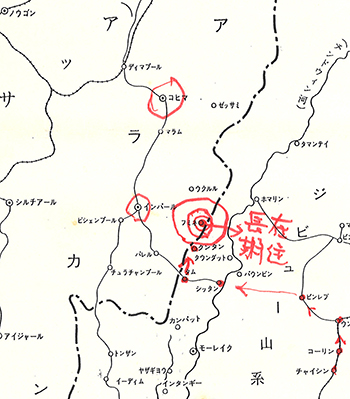 「ビルマ素図」　部分"