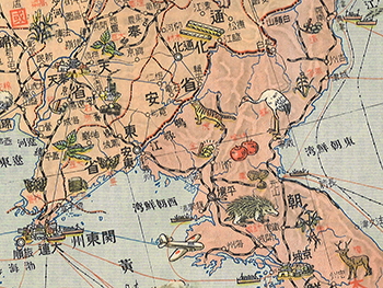 「新東亜資源開発解説地図」